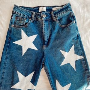 DIY star mom jeans